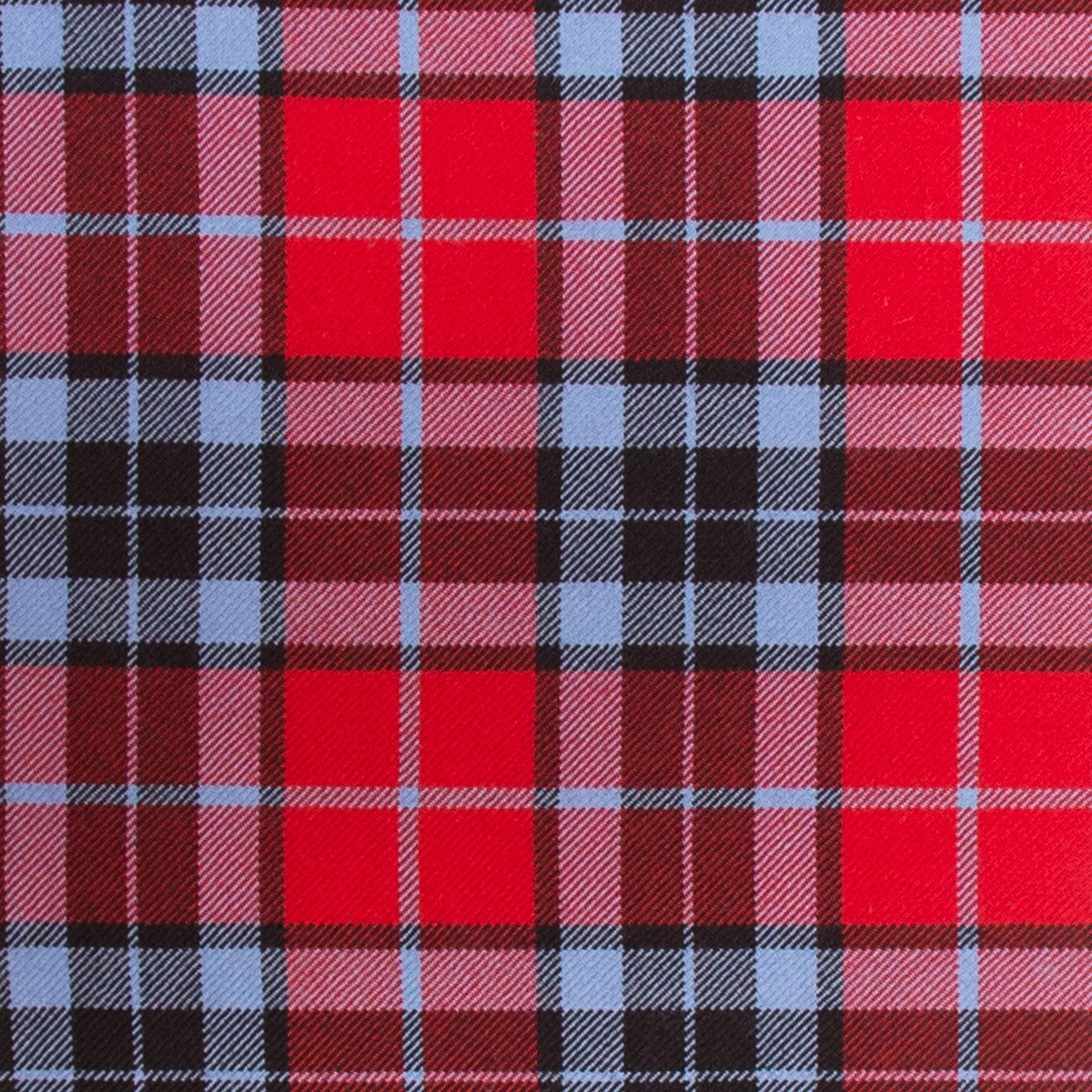 Thompson Red Modern Heavy Weight Tartan Fabric - Click Image to Close