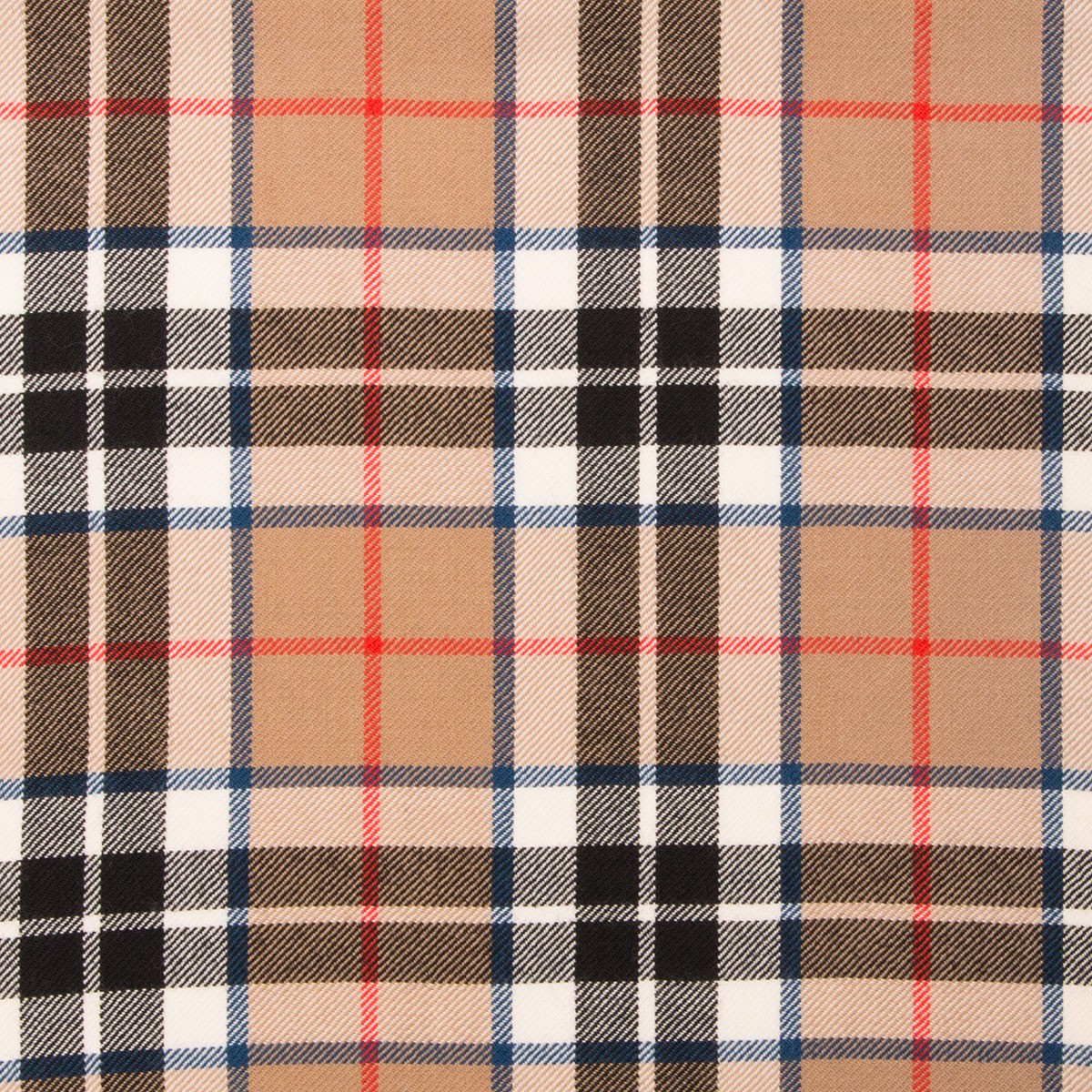 Thompson Camel Tartan Fabric