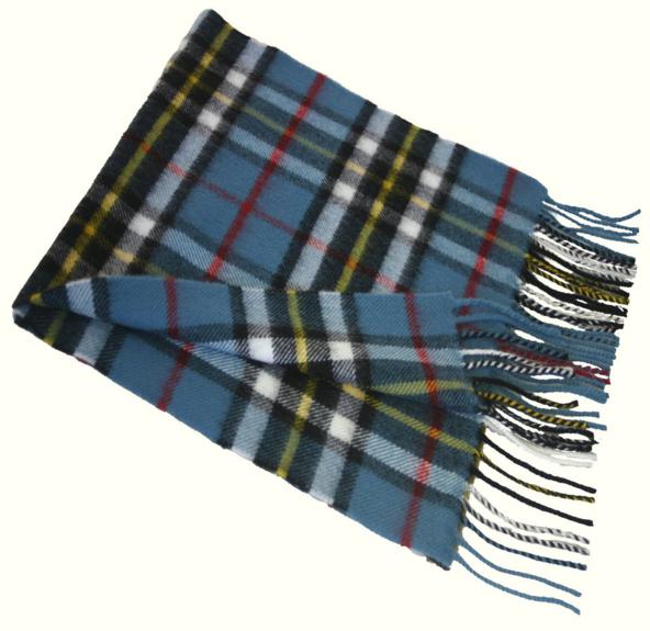 Thompson Clan Blue Tartan Scarf - Click Image to Close