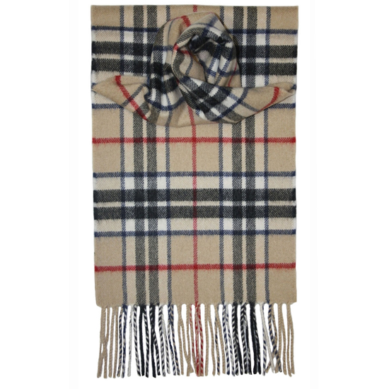 Thomson Camel Cashmere Scarf - Click Image to Close