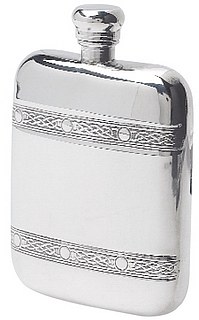 Celtic Band Victorian Flask - Click Image to Close