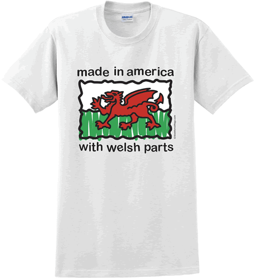 Made In America with Welsh Parts Childrens Shirt - Click Image to Close